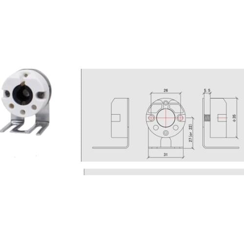 150pcs T8 G13 Screw Fixing Shockproof Lamp Holder Light Socket