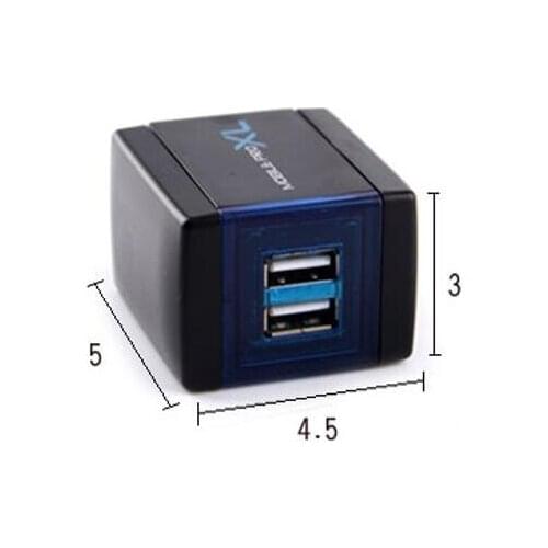 2 Ways Dual USB Car Cigarette Charger input DC 12-24V,USB output DC5V/2.1A