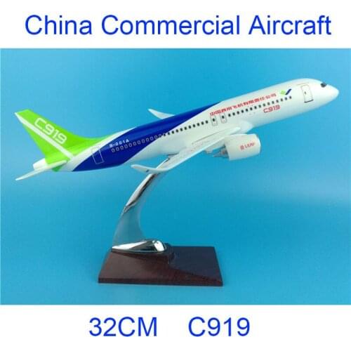 32CM 1:200 COMAC C919 Model Metal Alloy Air China Airlines with Base Airbus Plastic Aircraft Plane Collectible Decoration Model