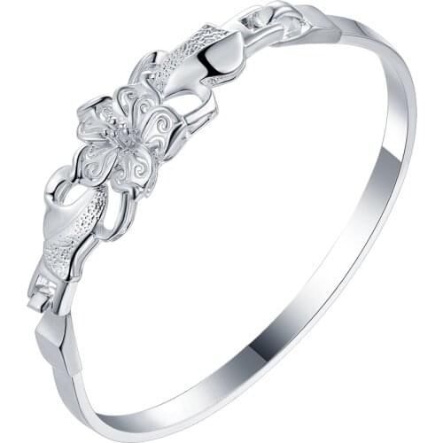 AB005 Hot Sale High Quality Silver Color Fine Jewelry,Wholesale Fashion Jewelry High Quality Fashion Bangles Buckle /bqsakhz