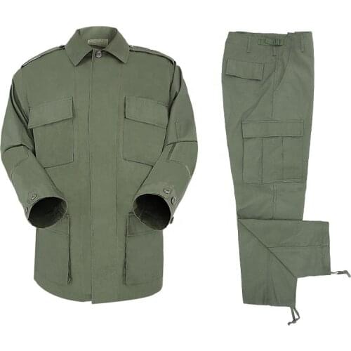CQB.SHE Wholesale Custom BDU army security tactical uniform olive green set ,army green dress men