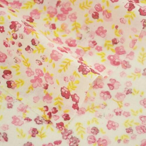 Coloured Flowers Design Cotton Fabric Sewing Cloth Textile Patchwork Crafts Tecido Tilda Crafts Dolls Tissue Fabrics Fat Quarter