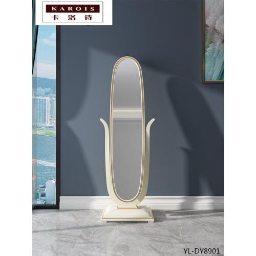 DY8901American light luxury solid wood full-length mirror full-length mirror home dressing mirror simple bedroom floor mirror