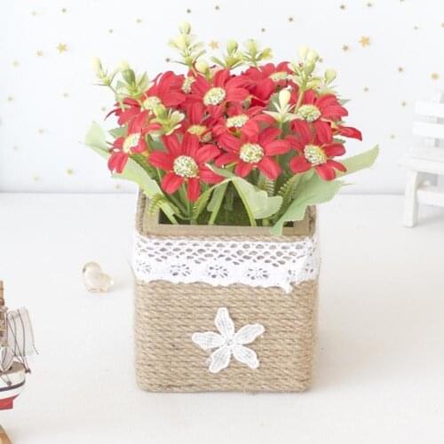 Simulation Flower Bonsai Beautiful Exquisite No Withering Real Looking Artificial Flower Pot Home Decoration