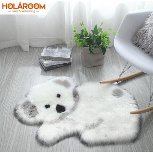 Animal Rug Cartoon Floor Carpets Fluffy Mats Panda Koala Print Mat Living Room Bedroom Bedside Area Rugs Carpet Home Doormat