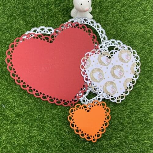 Beautiful three-layer peach Metal Cutting Dies Stencils For DIY Scrapbooking Decorative Embossing Handcraft Die Cutting Template