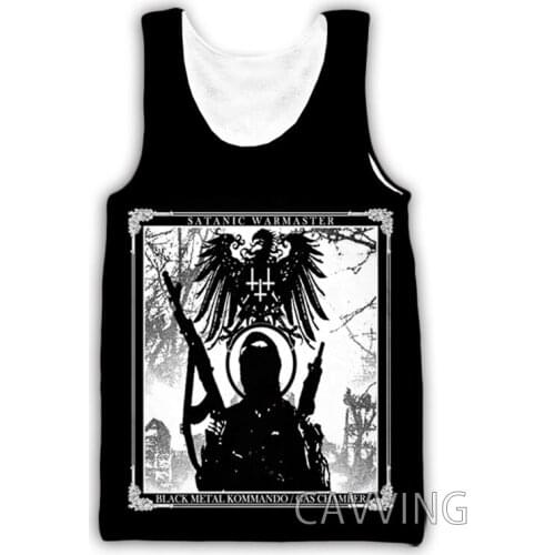 CAVVING 3D Printed Satanic Warmaster Band Tank Tops Harajuku Vest Summer Undershirt Shirts Streetwear for Men/women
