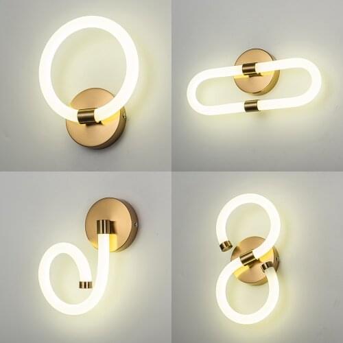 Minimalist Led Wall Lamp Living Room Bedroom Bedside 12W 20W Creative Modern Wall Light Sconce Aisle Lighting Decoration Fixture