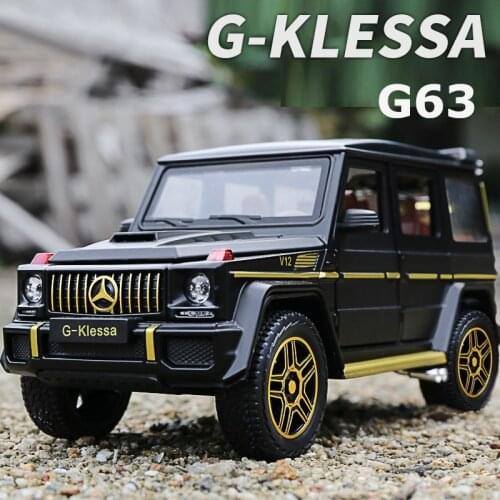 1/24 Big Size Alloy Car Model Benz G63 Metal Car Toys For Kids Boys Sound Light Off Road Vehicle Toy Chidlren Voiture Miniature