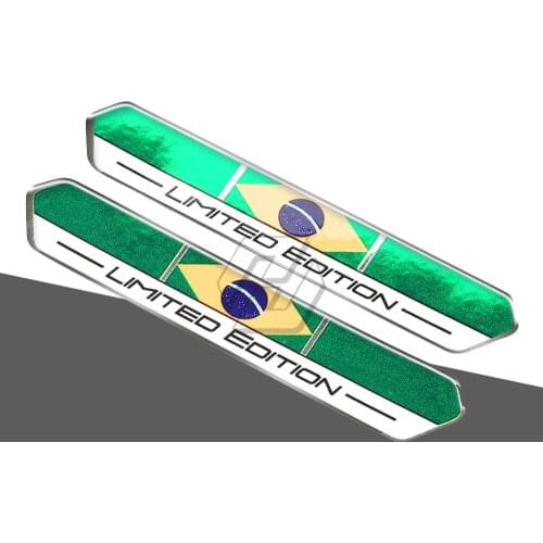 Brazil Flag Limited Edition Sticker Universal for Car Motorbike Tank Pad Decal Italy Russia Spain France Flag Stickers