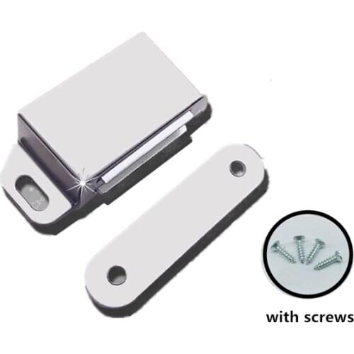 NEW 2pcs stainless steel Wardrobe Cabinet Cupboard Door Magnetic Catch Latch Stopper Holder Self-Aligning Magnet Home Hardware
