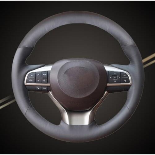 Car Braid On The Steering Wheel Cover for Lexus ES200 ES300 2015-2017 ES300h 2016 2017 2018 ES350 2016 2017 2018 Auto Braiding