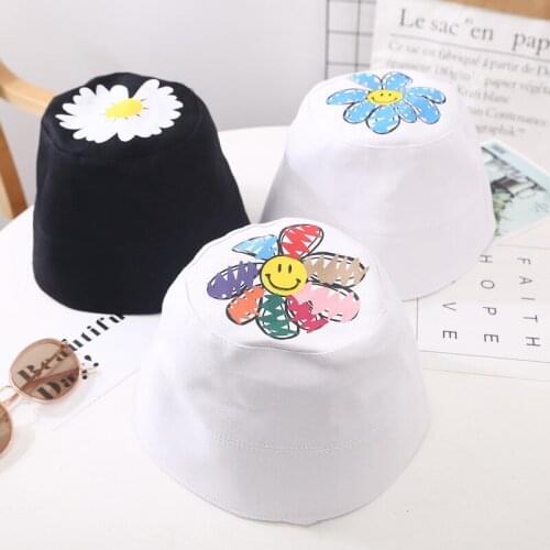 KPOP GD G-Dragon Daisy Peaceminusone INS Bucket Hat Fisherman Hat All-match Sun Hat Flower Fans Collection Gifts h5