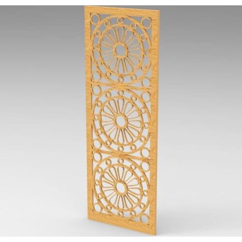 Panels Partition 3d model relief for cnc in STL file format Hollow out carving Door partition