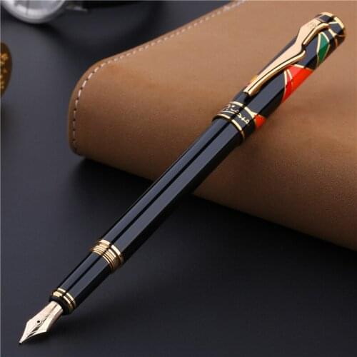 Picasso 80 Maya Rhyme of Heaven 10K Gold Nib Fountain Pen Silver/Golden Clip for Writing Collection Original Wooden Box Option