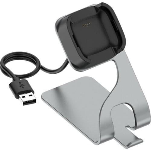 For fitbit-Versa2/SE Charging Cable Dock Bracket Holder Charger Cable Stand B03C