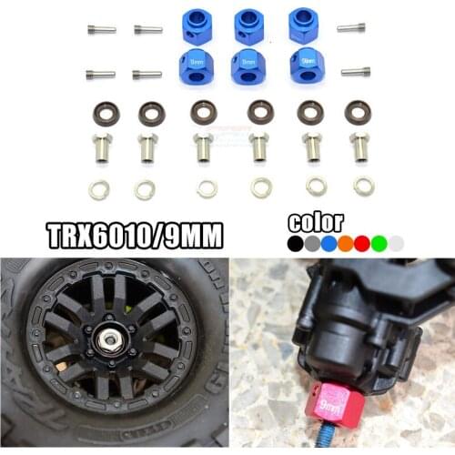 RC Car Parts 1/10 TRX-6 TRX6 G63 6x6 Crawler Upgrade modified Aluminum alloy 9MM Hex Adapter #8269 TRX6010/9MM