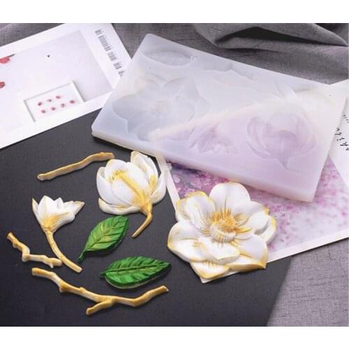 European style camellia plum blossom orchid ling flower magnolia flower silicone mold decoration tool Craft art
