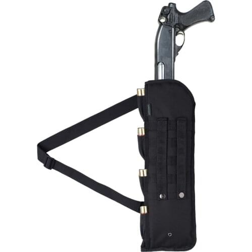 Tactical Shotgun Scabbard Pouch with Shoulder Strap Airsoft Combat Hunting Shot Gun Bag Holster Backpack
