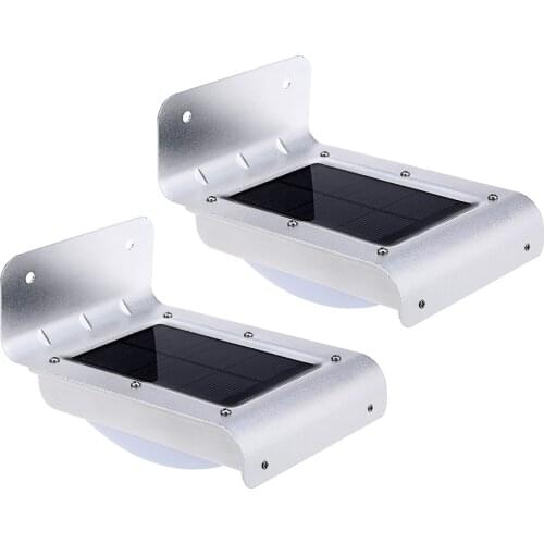 2PCS 16 LEDs Outdoor Solar Motion Light Infrared Sensor Wall Lamp Garden Solar Light Solar Lighting for Walls