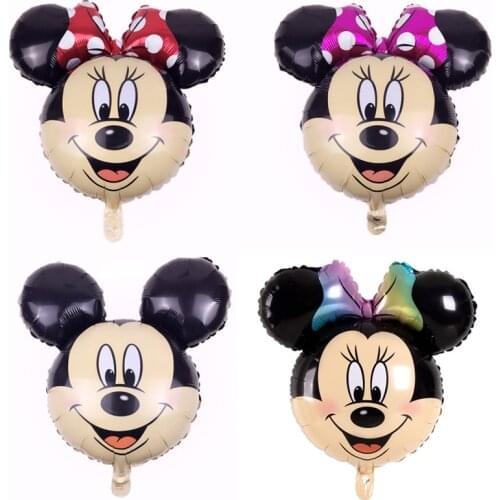 Disney Aluminum Balloon Head Mickey Minnie Boys and Girls Birthday Party Decoration Scene Decorating Supplies