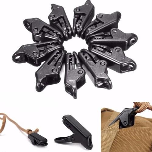 10Pcs tent canopy clip clamp tarp awning canvas anchor gripper snap jaw grip Caravan trap Tighten tool outdoor camp hike kit