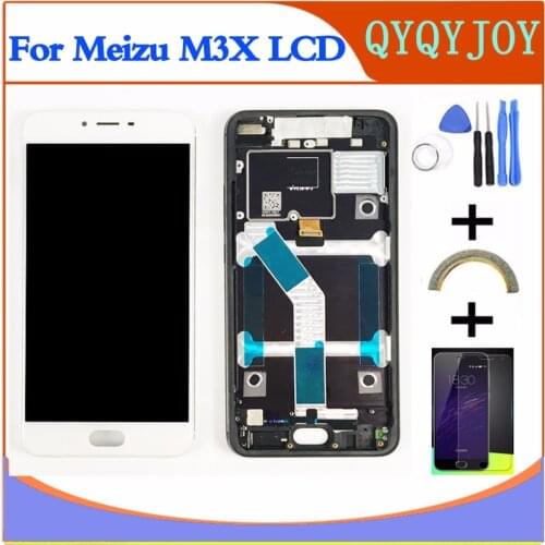 For 5.5" Meizu Meilan X M682Q M3X Lcd screen Display+Touch panel digitizer without frame free shipping