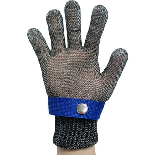 1 Pair Labor Insurance Gloves Steel Wire Gloves Breathable Wearable Gardening Protection Gloves Home Slaughter Cleaning Gloves