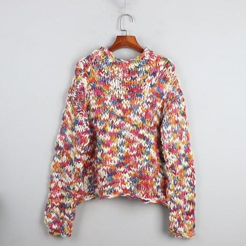 1103 2020 Autumn Free Shipping Crew Neck Long Sleeve Kint Sweater Fashion Womens Clothes DL