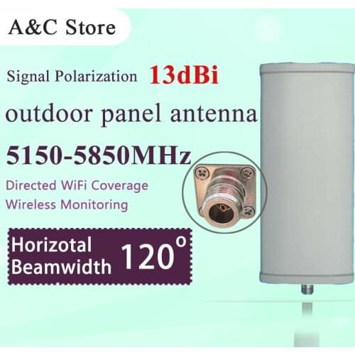 5.8G 13dBi 120 degree outdoor panel wifi antenna single polarization high gain for AP sector base station antenna