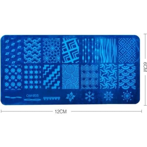 5sheets/lot DIY B lue Film Printing Template Painted Steel Plate Decoration Nail Tools Beauty Tools 20pattern/sheet