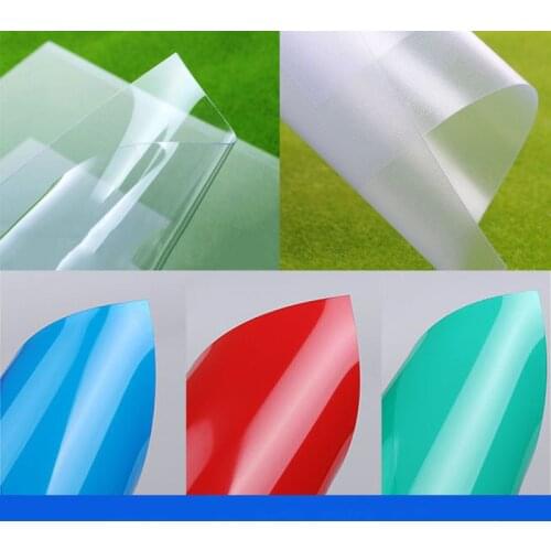5pcs DIY PVC transparent sheet ABS colorful sheet 200*300mm thickness 0.3mm 0.5mm