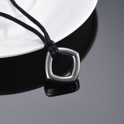 9947 Free Filling Kit & Instructions Black Rope Fashion Ashes Necklace Men Women Cremation Jewelry Accessories Stainless Steel