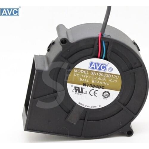 For AVC air blowers BA10033B12U 9CM 9733 97*94*33 DC 12V 2.4A centrifugal computer cpu cooling fans