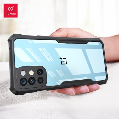 For OnePlus 9R Case Shockproof Airbags Bumper Transparent Back Cover for OnePlus 9 Pro CN/IN OnePlus 9 Original Xundd Case