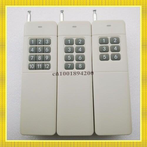 Long Range Remote Control 6 Button 8 Button 12 Button RF Wireless Transmitter High Power TX 315/433.92MHZ 130mW Long Distance