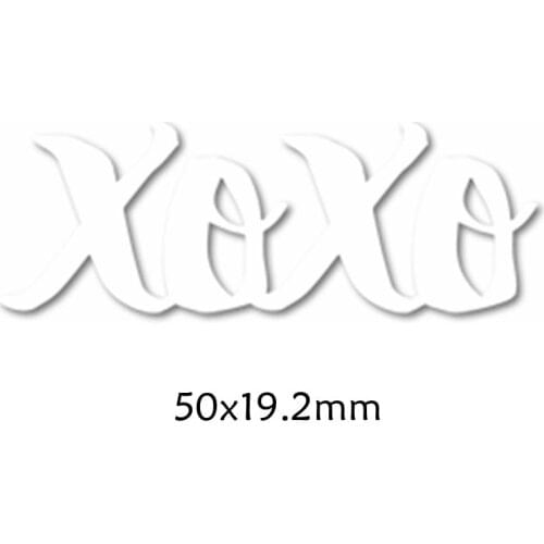XOXO Enhlish Words Metal Cutting Dies DIY Scrapbooking Embossing Paper Cards Making Crafts Supplies New 2019 Diecut