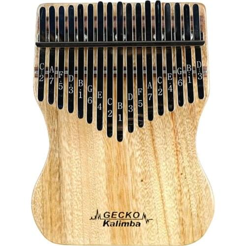 GECKO 17 Key Kalimba Thumb Piano Finger Percussion Music Camphor Instrument (Paper Box)