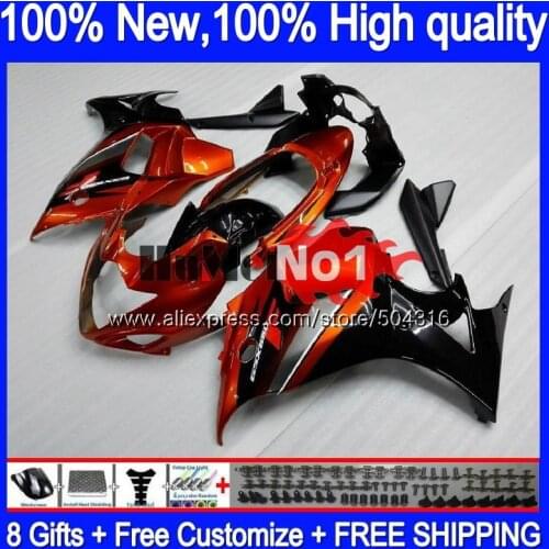 GSX 650F For SUZUKI GSXF 650 GSX650F Orange black 24MC.2 GSXF650 2008 2009 2010 2011 2012 2013 2014 08 09 10 11 12 13 Fairings