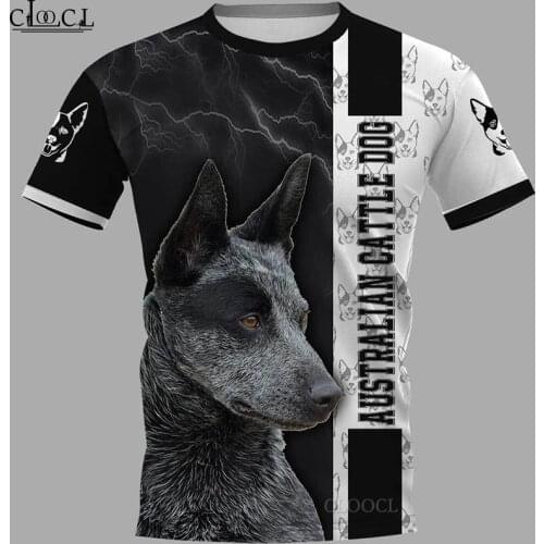 HX 2021 Newest Popular Australian Cattle Dog T Shirt 3D Print Men Women Fashion Harajuku Streetwear Tops Clothes Drop Shipping
