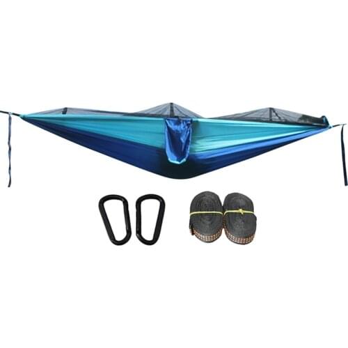 Camping Hammock Portable Hammocks Folding Hammock with Mosquito Net for Hiking Camping Backpacking Travel