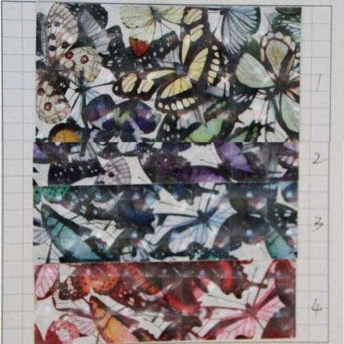 Cat eyes butterfly fashion 3D printed artificial leather fabric new PVC leather material wholesale