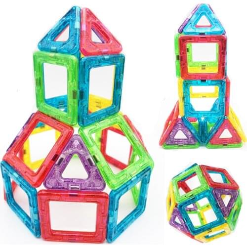 50pcs Mini Magnetic Building Blocks Magnetic Designer Construction Set Model & Building Toys for Children Gifts