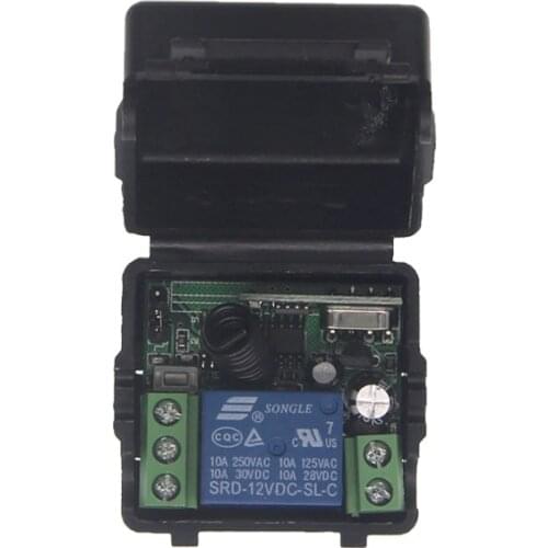 Mini Size DC 12V 1CH 1 CH 10A Wireless Remote Control Light Motor Pump Switch Receiver ,315/433 MHz