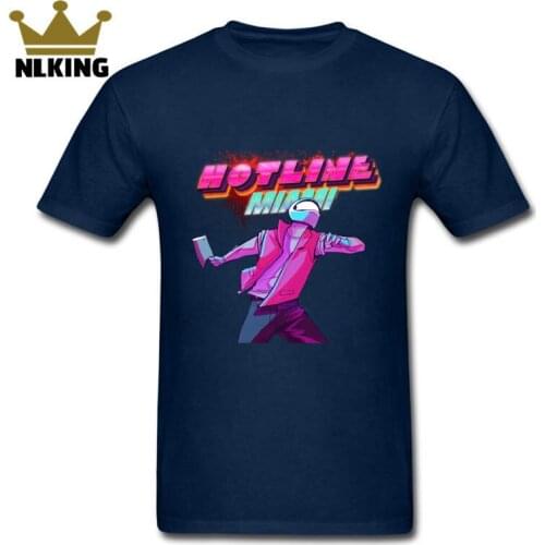 Geek hotline miami men t-shirt clothing new 2018 male t shirts print pattern o-neck casual top-down shooter video game tee shirt
