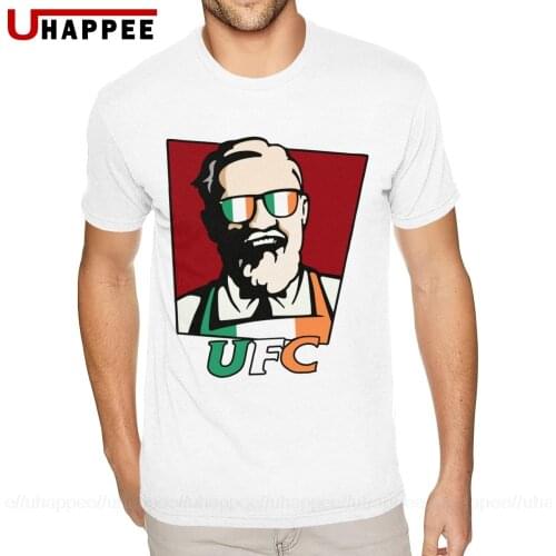 Best Conor Mcgregor Shirt for Men 3-6XL Short Sleeves Pure Cotton Round Neck Tshirt