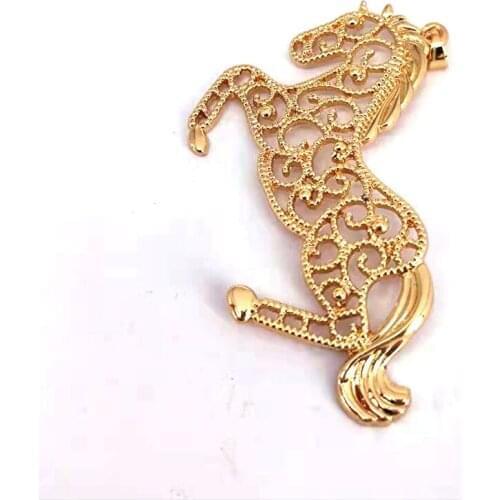 5pcs run horse charm gift big 7cm*4.5cm cute horse Horse pendant charms for women jewelry