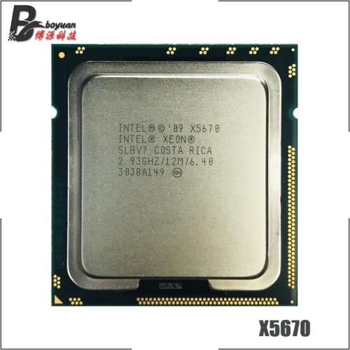 Intel Xeon X5670 2.933 GHz Six-Core Twelve-Thread CPU Processor 12M 95W LGA 1366