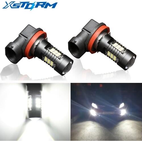2Pcs H8 H11 Led HB4 9006 HB3 9005 Fog Lights Bulb 3030SMD 1200LM 6000K White Car Driving Running Lamp Auto Leds Light 12V 24V