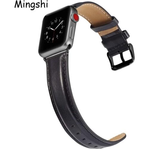 Genuine Leather Watch Band For Apple Watch series 1/2/3 42mm 38mm Bracelet strap for iwatch series 6 5 4 SE 40mm 44mm Strap